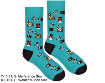Photography Club Unisex Camera Socks