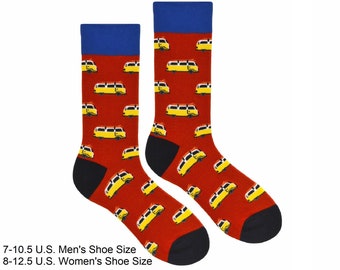 Surfing Trip Unisex Van Socks
