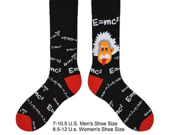 Albert Einstein Unisex Physics Science Socks
