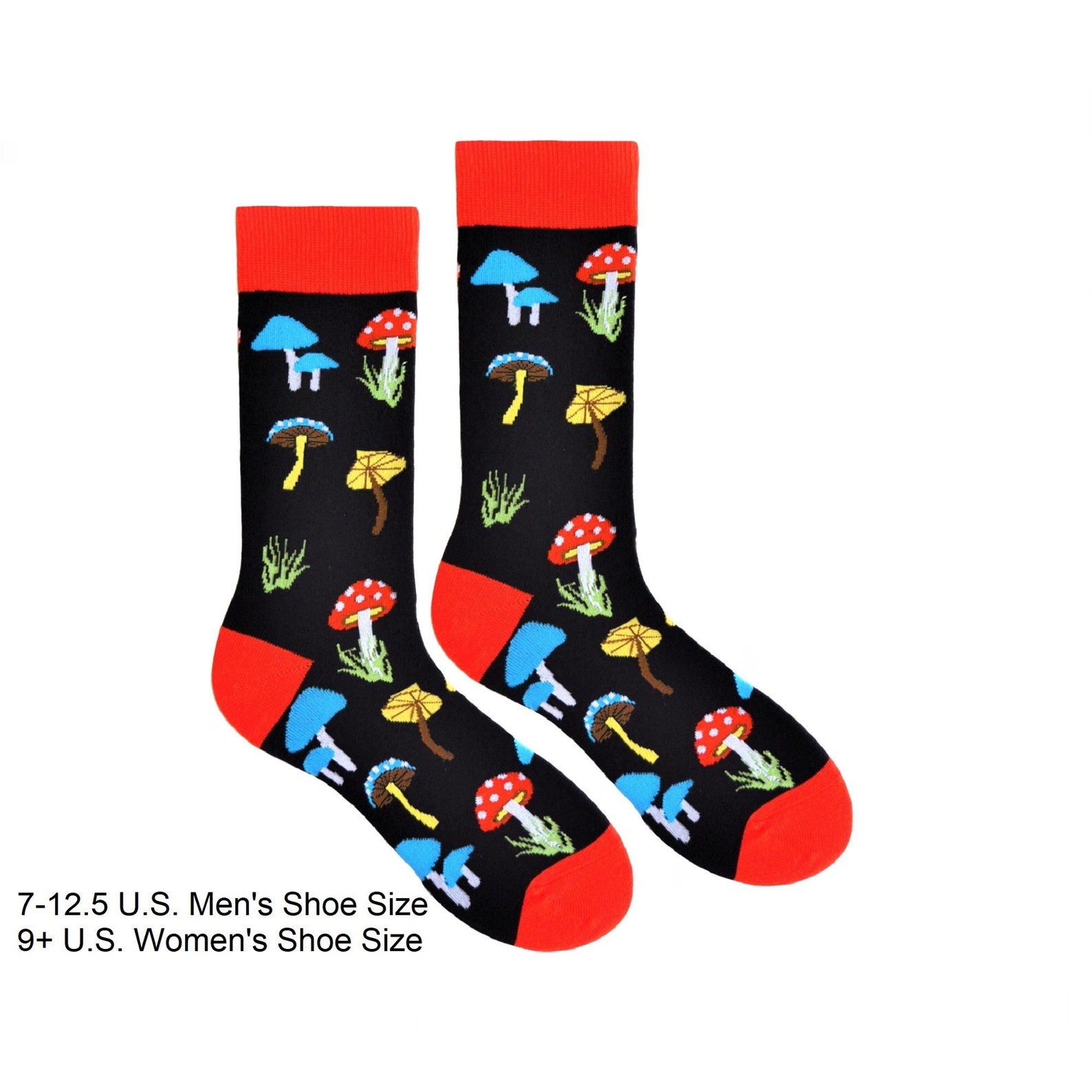 FREE SHIPPING Mushroom Socks Etsy