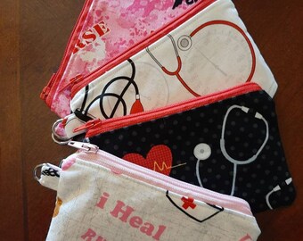 Nurses Doctors Medical field Coin Purses Made in the USA