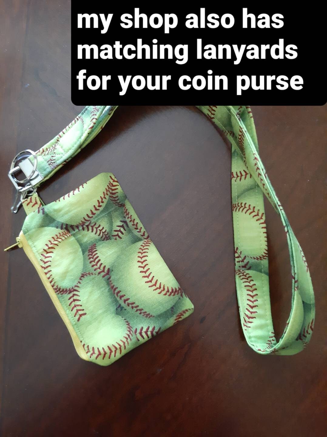Baseball Coin Purse Softball Coin Purse Made in the USA Etsy