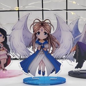 Ah! My Goddess Acrylic Standees Belldandy, Skuld, and Urd