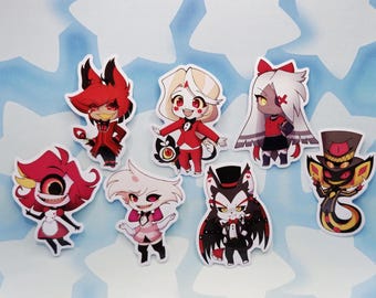 Hazbin Hotel Anime Chibi Style Naklejki 3"