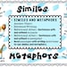 Similes and Metaphors With Illustrations Worksheets-drawing, Reading ...