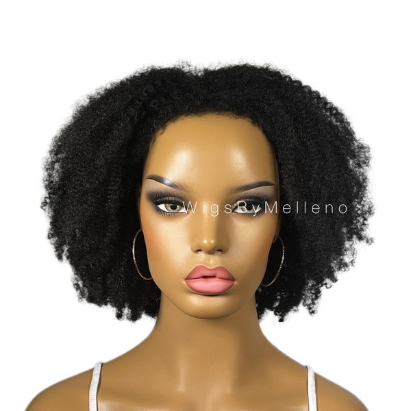 Black Curly Afro Wig, Natural Black Wig, Tight Curls Wig, Afro Curly Wig, Kinky Curly Wig, Glueless Afro Wig, Type 4 Curly Wig