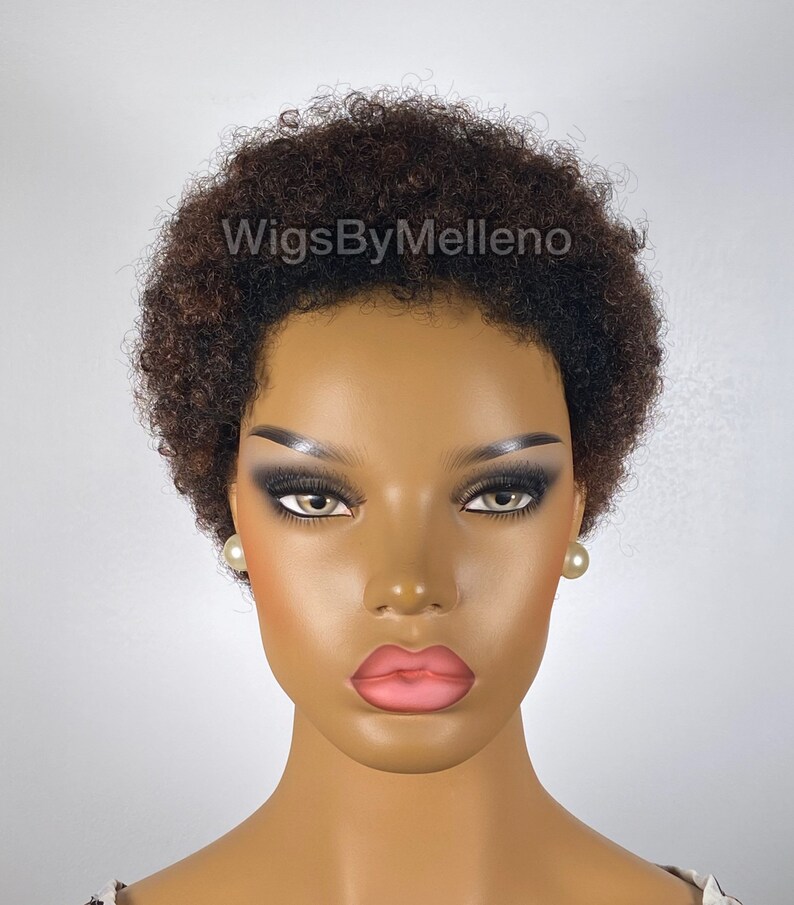 Short Afro Wig TWA Wig Brown Afro Wig Copper Afro Wig Etsy