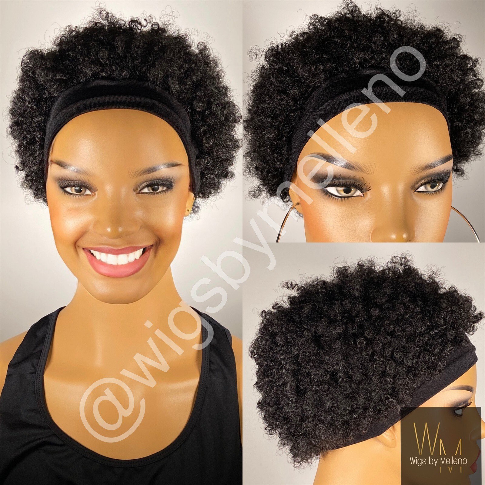 Beautiful Afro Headband Wig Design for Your Screen Beautiful Afro Headband Wig Design for Your Screen