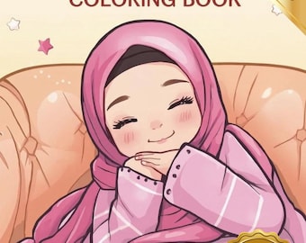 Cozy Muslimah Coloring Book | 40 Peaceful Pages (Digital Download)