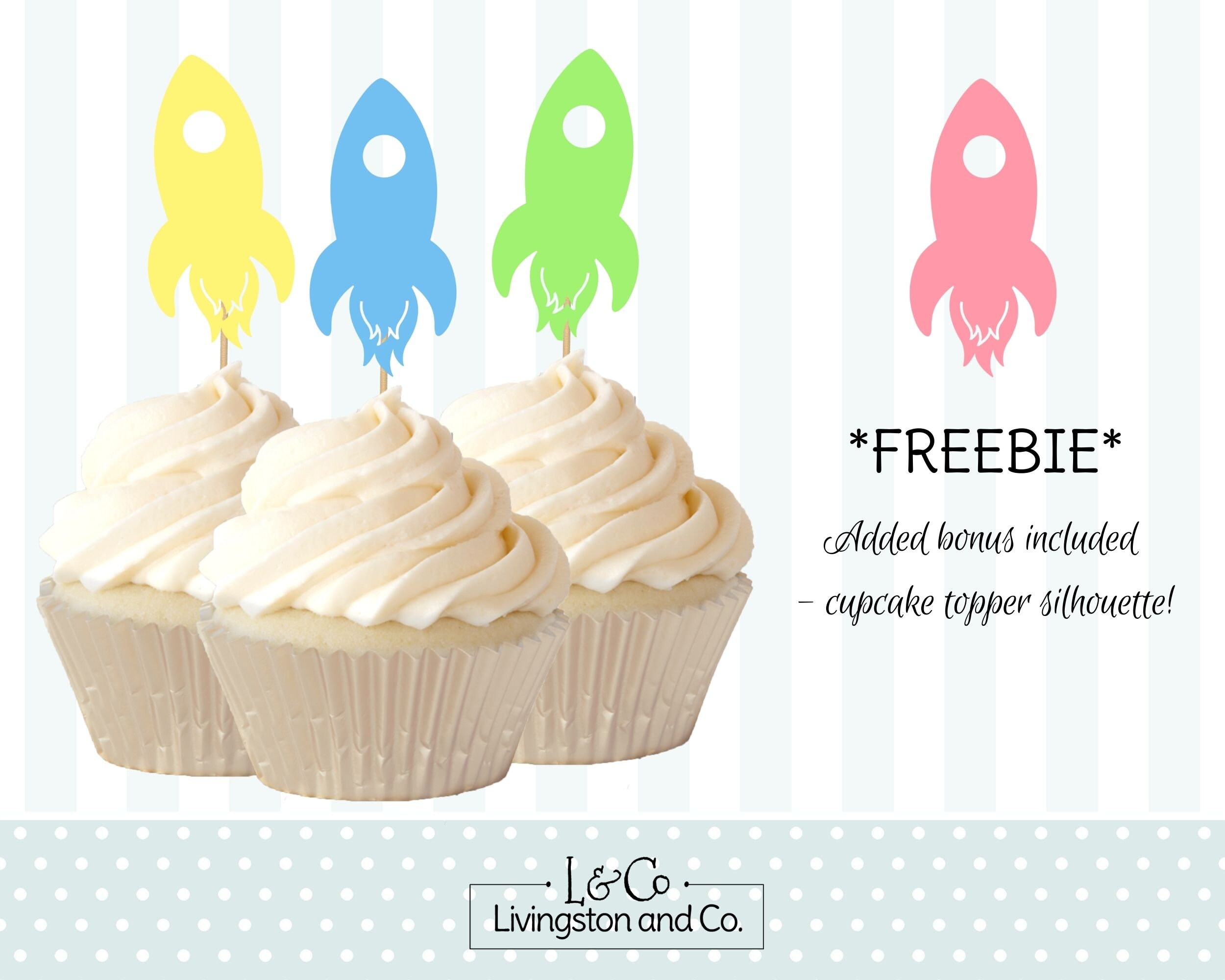 Rocket Ship Cake Topper, Birthday Cake Topper, Printable Spaceship, Astronaut, Age Cake Topper ...