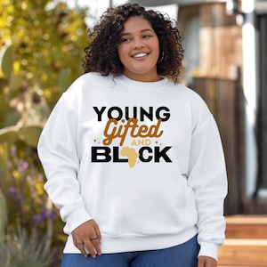 Junge begabte und schwarze T-Shirts, schwarze Geschichte ist amerikanisches Geschichts-Sweatshirt, schwarzes Geschichts-Shirt, Gleichheits-T-Stück, Juneteenth Rundhals-Pullover
