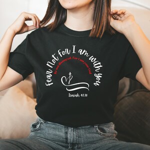 Faith Over Fear T-shirt, Christian Shirt, Made to Worship Tee, Faith Apparel, Bible Verse T-shirt, Women Christian Gifts, Religious Present