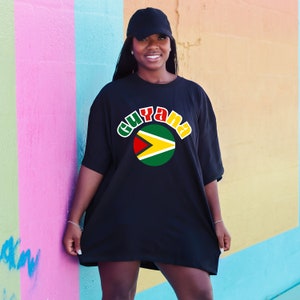 Guyanese Flag T-shirt, Guyana Shirt, West Indies, West Indian Tee, Caribbean Travel Sweatshirt, South American Cruise, Island Girl Gift