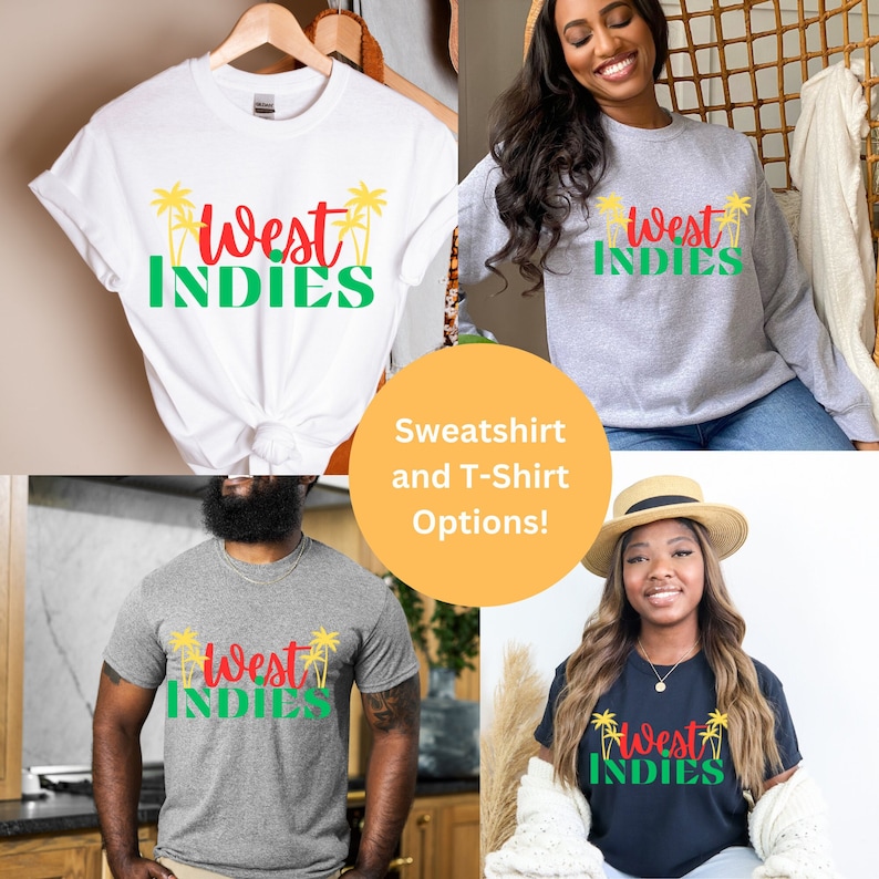 West Indies T-shirt, West Indian Shirt, Caribbean Tee, Honeymoon
