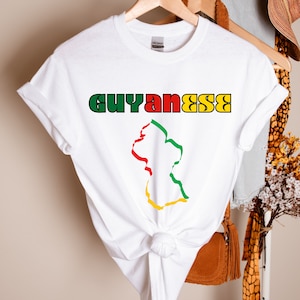 Guyana T-shirt, Guyana Shirt, West Indies, West Indian Tee, Caribbean Travel Sweatshirt, South American Cruise, Island Girl Gift, Soca Lover
