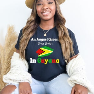 Guyana Birthday Shirt, Guyanese T-Shirt, Guyanese Christmas Gift, South American Tee, Caribbean Apparel, West Indian Gyal, Birthday Queen