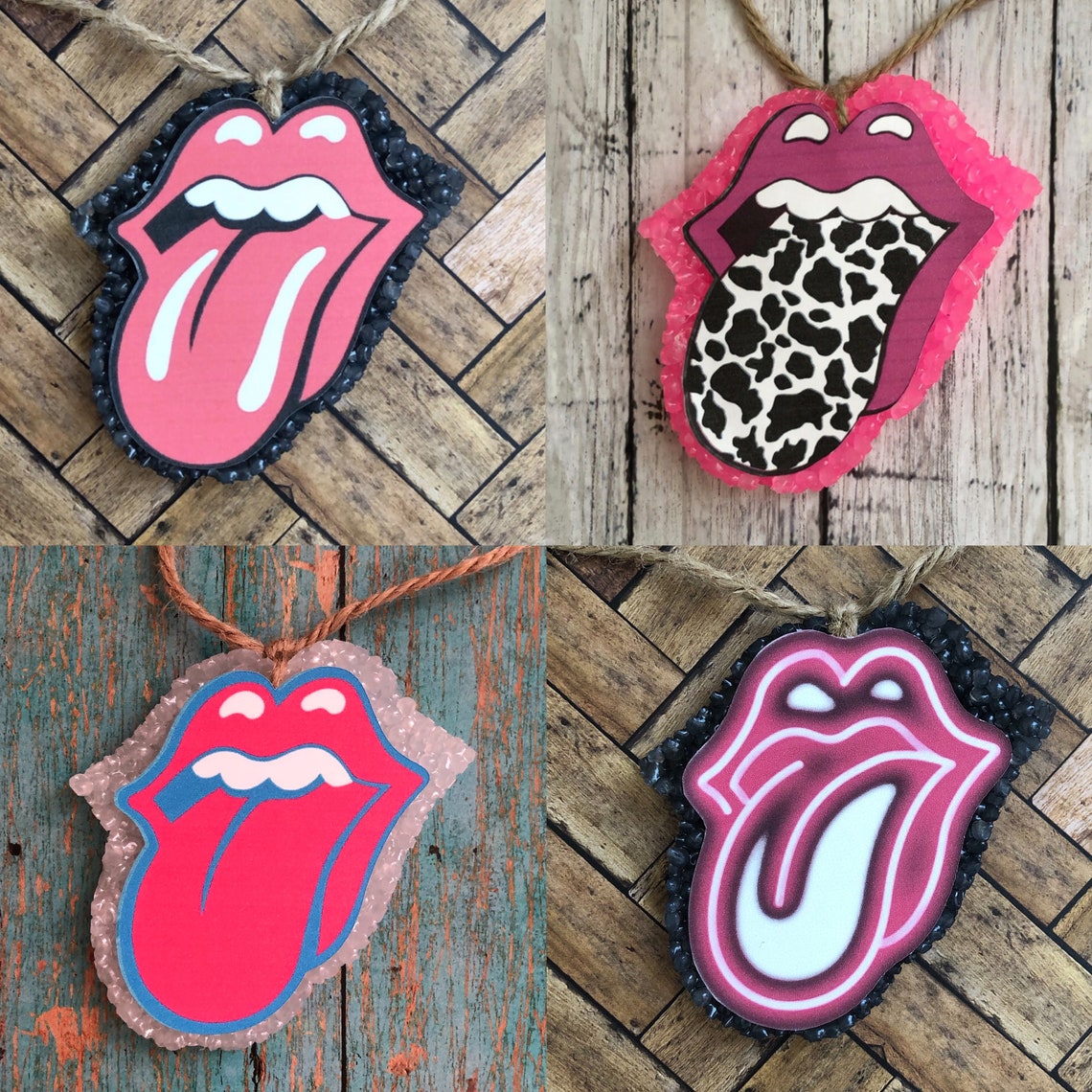 Rolling Stones car freshies aroma scents car freshener Etsy