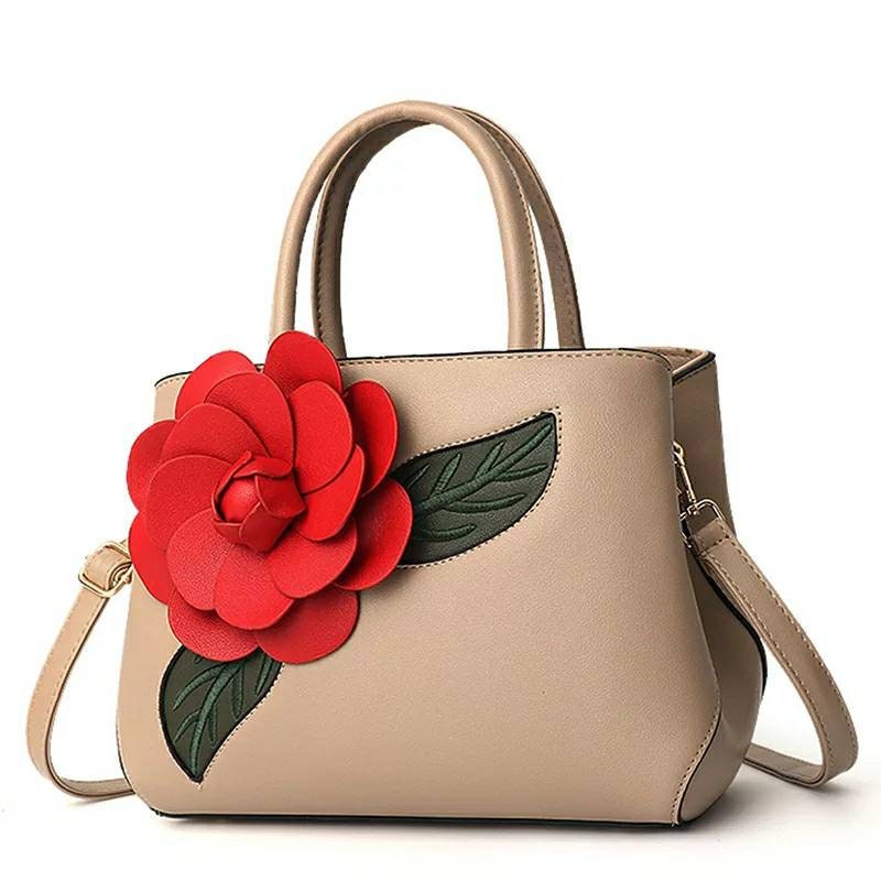Womens Pu Leather BagLadies Floral BagGirls handbag with | Etsy
