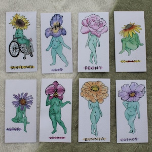 Body Positivity Flowers - Art Prints for Body Positivity - Wall Space Fillers for Walls Running out of Space - Flower Prints