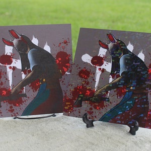 Huntress Dbd Art Print - Dead by Daylight Art Print of Killer Huntress - Holographic and Standard 8x8 Art Prints