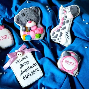 Teddy & Giraffe Welcome baby set