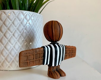 NUFC Wor Angel Toon 3" Angel of the North Newcastle united Inspired Handmade Eco-Friendly Figurine