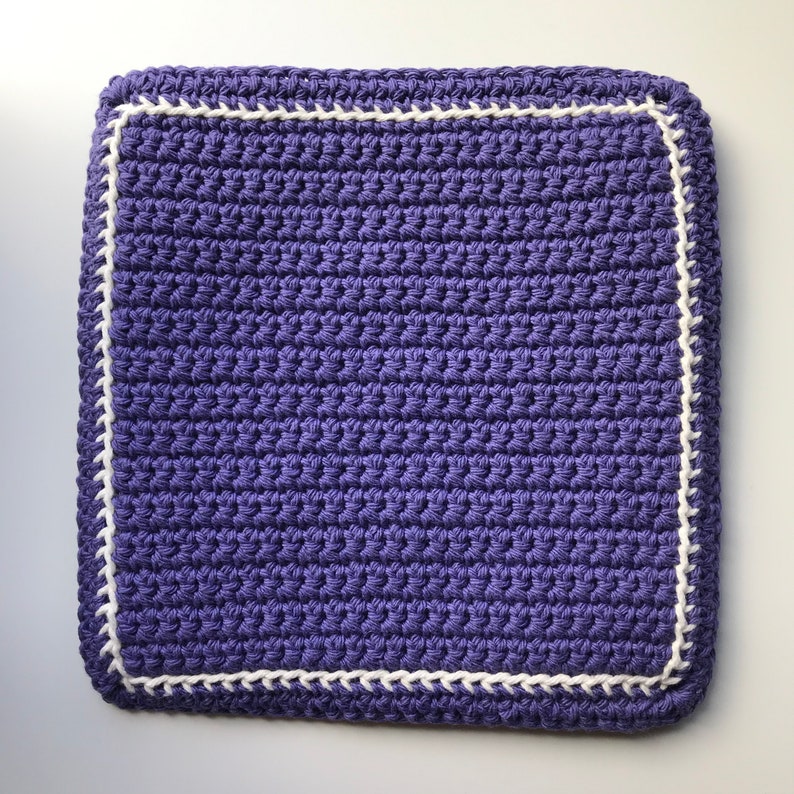 Shou Longevity Chinese Trivet Crochet Pattern, Crochet Hot Pad, Crochet Potholder, Mosaic Crochet, Crochet Home Decor, Fu Lu Shou image 6