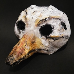 Original Paper mache Bird mask, Duck Mask, Bird mask Bird costume Bird costume Fantasy mask Masquerade mask,Theater mask, cosplay Owl mask