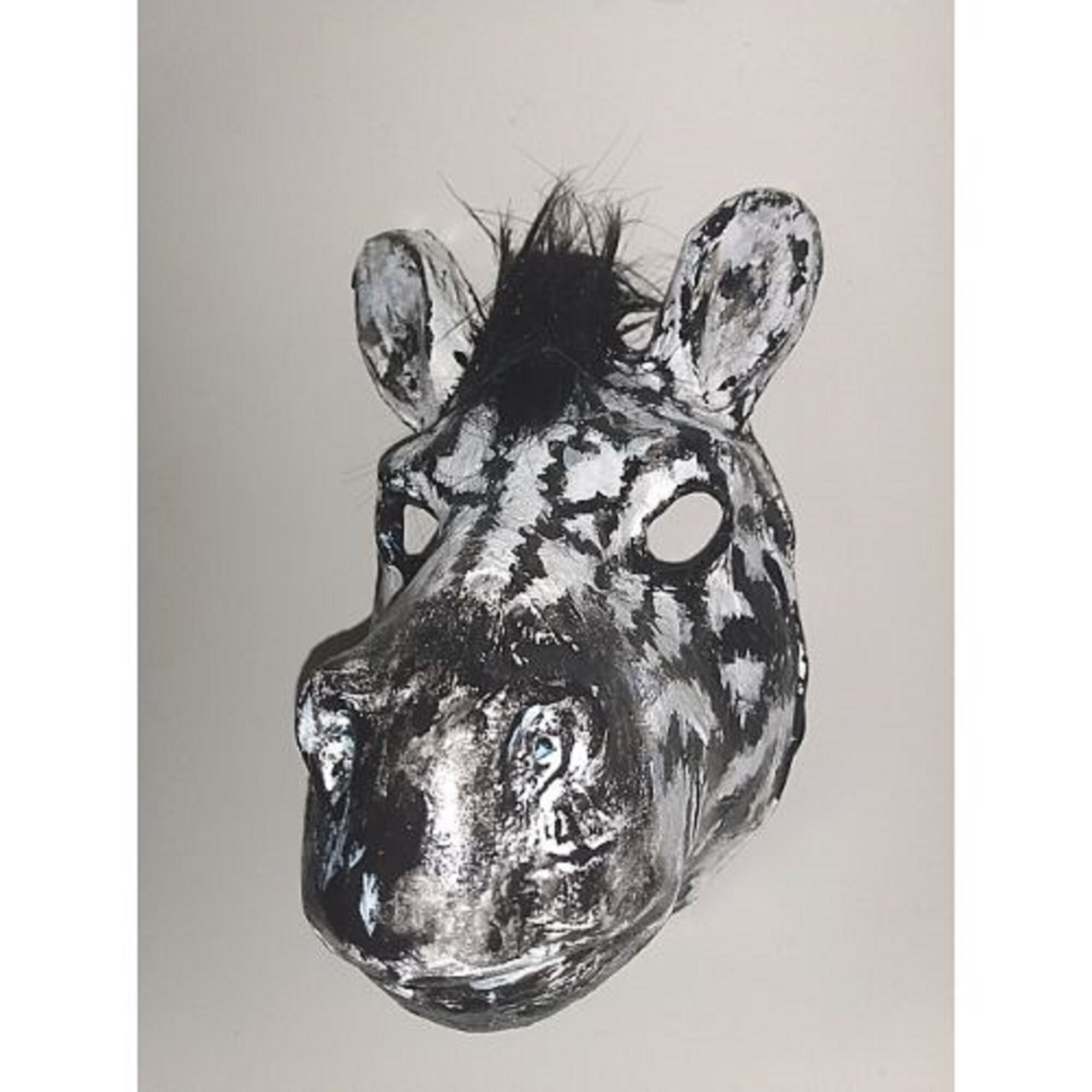 Original Paper Mache Zebra Mask Zebra Mask Animal Mask Etsy