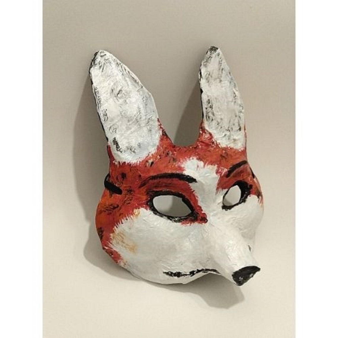 Original Paper Mache Fox Mask Fox Mask Fox Costume Etsy Hong Kong