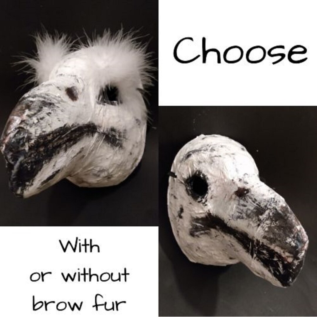 Original Paper Mache Bird Mask Gull Mask Plague Doctor Mask Etsy
