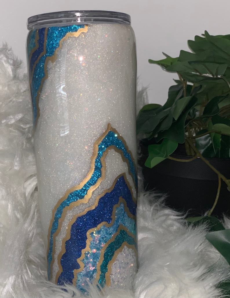 Geode Glitter Tumbler/ Customizable/ Personalized/ Made to Etsy