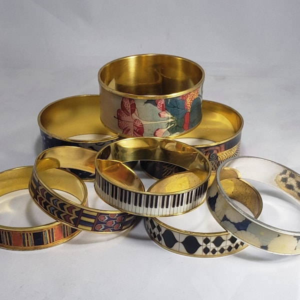 Museum Artwork Bangle Set - Assorted Set of 5