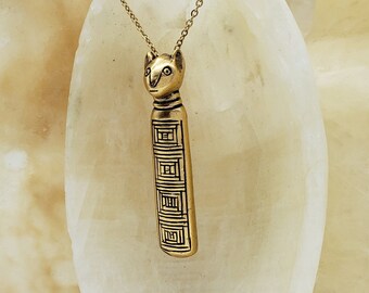 Egyptian Mummy Cat Necklace