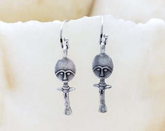 West African Akuaba Fertility Doll Earrings
