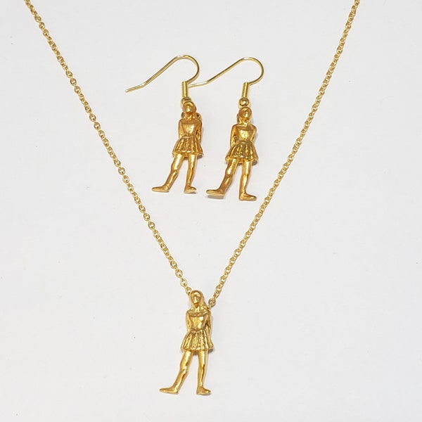 La Petite Danseuse Pendant and Earrings -  Ballet Dancer Jewelry