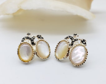 Mother of Pearl Pocahontas Earrings
