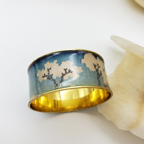 Japanese Art Inspired Bangles - Museum Artwork - Hokusai