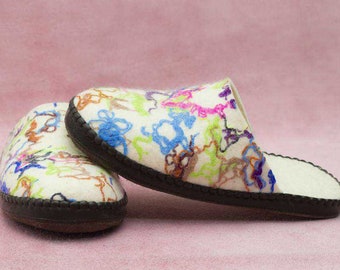 Zapatillas de fieltro, unisex, 100 % hechas a mano, de fieltro, para interior y hogar, elección ecológica sostenible, fabricadas en Mongolia