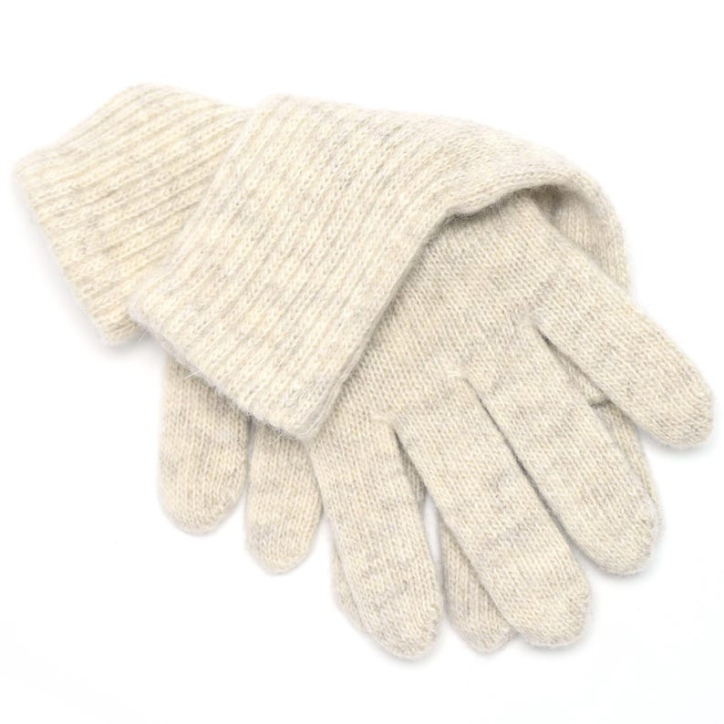 100% Organic Mongolian Sheep Wool Gloves - Luxury Sustainable Fiber - Ideal Christmas Gift image 7