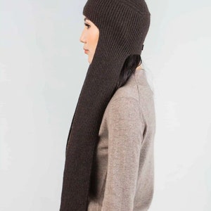 Yak Wool Hat&Scarf / Organic, Luxurious Pure Yak Wool / Dye-Free / Sustainable / Made in Mongolia