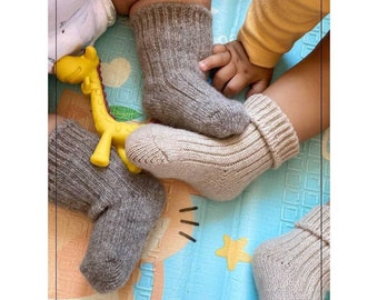 Mongoolse kasjmier kindersokken: zacht, warm kerstcadeau voor de winter