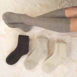 Knee-High Luxury Wool Socks - Organic Mongolian Sheep Wool | Ideal Christmas Gift | Made in Mongolia image 16