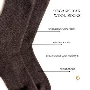 Organic Mongolian Yak Wool Socks – Cushioned, Breathable, for Outdoor Adventure & Indoor Comfort image 4