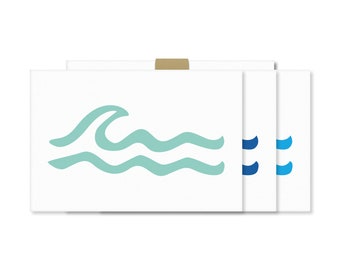 Wave Ripples Notecards, 4&quot; x 6&quot;