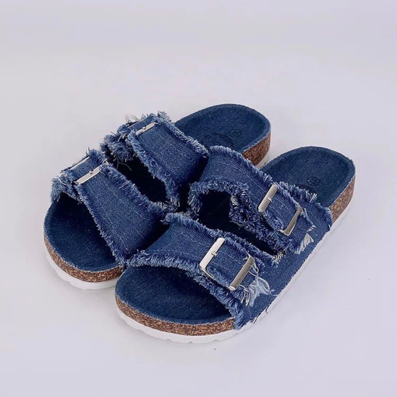 denim jean sandals