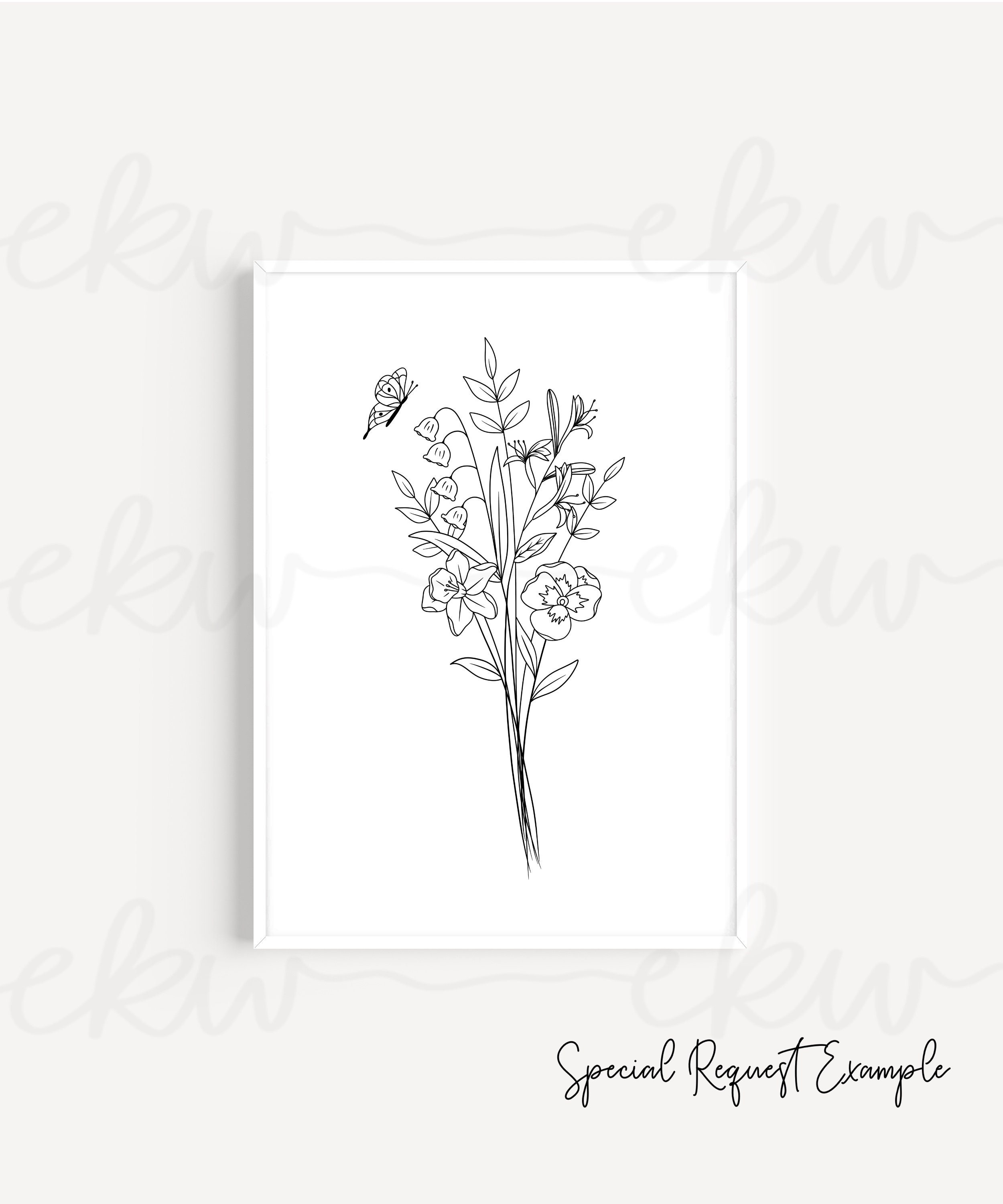 Sonderwunsch Upcharge Fur Geburtsblumen Bestellung Muss Mit Etsy Schweiz