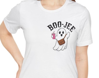 Cute Boo-Jee Ghost Tshirt, Boo-jee Ghost Girly Halloween Shirt, Girly Ghost Sweater, Girly Halloween Gift, Cute Women Halloween Gift
