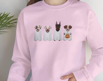 Ghost Dog Shirt, Ghost Sweatshirt, Halloween dog shirt, dog halloween shirt, halloween dog mom, Halloween Dog Sweatshirt, ghost dog