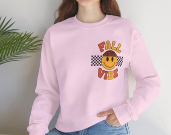 Retro Thanksgiving Fall Vibes Sweatshirt, Cozy Autumn Apparel, Retro Fall Vibes Shirt, Fall Vibes Shirt, Retro Holiday Season Shirt